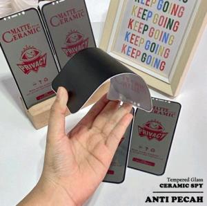 ANTI GORES CERAMIC ANTI SPY / PRIVACY REALME C1 / C2 / C3 / C11 / C11-21 / C12 / C15 / C17 / C20 / C21 / C21Y / C25 / C25S / C25Y / C31 / C35 / 3 / 3 PRO / 5 / 5i / 5 PRO / 6 / 7 / 7i / 8 / 8i TEMPERED GLASS KACA ANTI MINYAK PELINDUNG LAYAR MATTE FULL