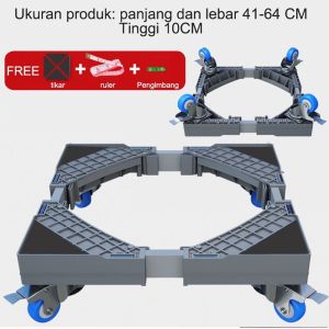 ✨[COD]Alas Mesin Cuci Dan Alas Kulkas Tahan Karat Yang Dapat Disesuaikanbraket mesin cuciRoda Kulkas Dudukan Kulkas Kaki Kulkas Setel dan Rem