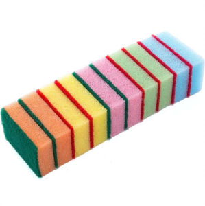 Combo 10 Miếng Mút Rửa Chén Bát HaoYu Bọt Biển 2 mặt đa năng Siêu tạo bọt