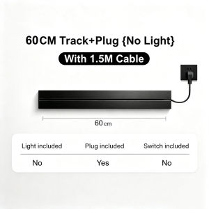 [SG] Upgraded Power Track Adjustable Socket with External Plug for Home Kitchen Office Plug & Use Type-C USB 1.5m Cable
