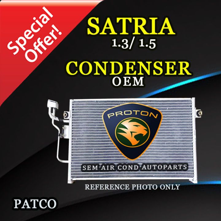 PROTON SATRIA 1.3CC & 1.5CC OEM PATCO SHORT CONDENSER/ KONDENSER (CAR ...