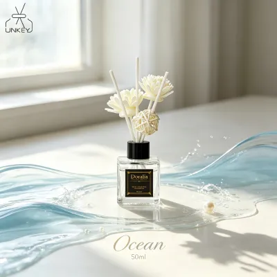 50ML Reed Diffuser Aromatherapy Fragrance Dried Flowers Home Air Freshener Shangri-La Hotel Scent Room Deodorizer Gift