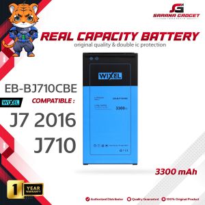 WIXEL Baterai Samsung Galaxy J7 2016 J710 EB-BJ710CBE Double Power Real Capacity Batre Batrai Battery HP Handphone Original Ori Dual