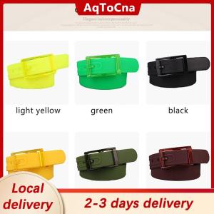 [COD] AqToCna Ship within 24 hours Candy Type Fashion Men And Women Lovers General Belt Silica Gel Belt Plastic Belt Defence Allergy Environmental Protection Belt