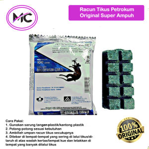 Racun Tikus Super Ampuh Mati di Tempat Mati Kerint Tidak Berbau Racun Tikus Petrokum Original Umpan Pembasmi Hama Tikus Asli