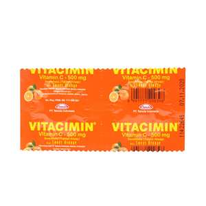 Vitacimin Vitamin C 500mg Tablet Hisap Per Strip Isi 2 Tablet