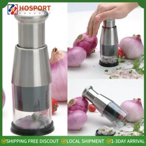 【HOSPORT】 Stainless Steel Food Chopper Kitchen Tools Vegetable Chopper Mini Garlic Mincer for Garlic Ginger Nuts