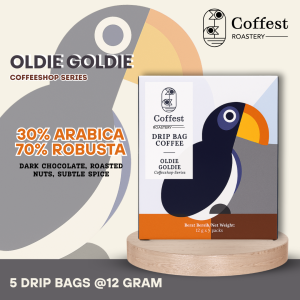 Coffest Roastery - Oldie Goldie - Drip Coffee Bag / Coffee Filter Blend 30/70 Arabika Robusta Grade 1