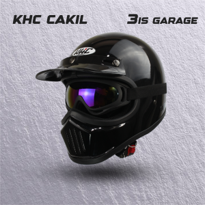 HELM CAKIL KHC FULL FACE PET GOGLE FREE ST+BUFF MASKER