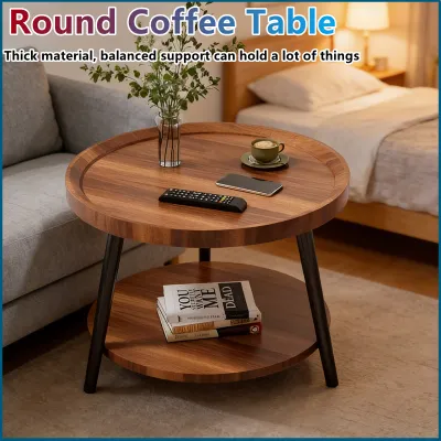 New coffee table household living room small table sofa side few bedrooms bedside simple small round table balcony simple tea table