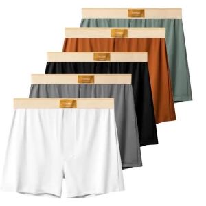 4pcs Male Arrow Pants Men Cotton Boxers Shorts Loose Mid-Waisted Mens Plus Size Underwear Homewear Comfortable Panties2026