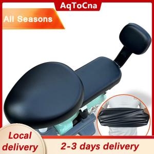 [COD] AqToCna Ship within 24 hours PU Electric Bicycle Seat Cover Battery Car Bicycle Universal Seat Cover Sun Protection Breathable Soft And Comfortable