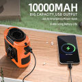 Orashare K50 10000mAh Multifunctional Portable Waist Fan 5 Speed Adjustable Hanging Neck Fan Strong Wind With Powerbank and LED Light Up to 40H Cooling Suitable for Outdoor Camping Trip. 
