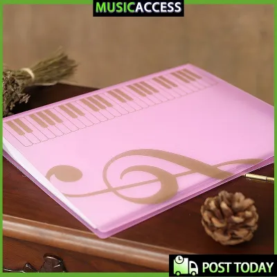 80 Pages A4 Piano Paper Sheets Document File Organizer Folder Five-line Clip Music Score