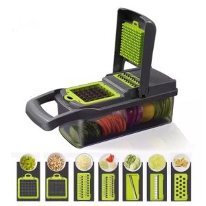 16 in 1 Vegetables Grater Portable Slicer Set Food Chopper Fruit Cutter Grinder Slicer Peeler Diced Kitchen Vegetable Cutter Multi-Functional Home Vegetable
