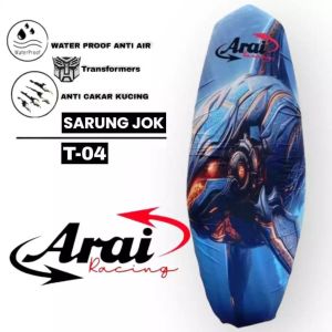 Cover Sarung Jok Motor ARAI Full Print Anti Cakar Kucing Waterproof Motif TRANSFORMERS UK STD/JUMBO