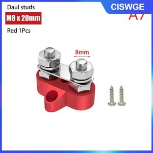 CISWGE Cách điện điện kép bài xe buýt thanh thiết bị đầu cuối Stud 12-48V Ngã Ba khối dễ dàng cài đặt cho thuyền RV xe tải biển hệ thống dây điện