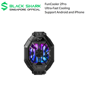 Black Shark Fun Cooler Pro 2 | Ultra Fast Cooling for Mobile Phone | Compatible with iPhone and Android Phone