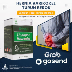 Obat Varikokel Hernia Turun Berok Paling Ampuh Dekapro Bharata Kemasan Isi 30 Kapsul 100% Asli
