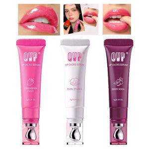 PLLEWY Plumping Brightening Lip  Hydrating Glossy Moisturizing Lip Glow  High Shine Lip Care Tint for Dry Lips