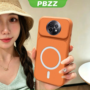 PBZZ Case for realme 13 14 15 pro plus 15t 13 pro + 5g phone casing Softcase Silicone shockproof Cover new design aesthetic magnetic cute Orange for women KNBS02