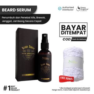 Penumbuh Rambut Brewok Jenggot Jambang Kumis Alis Original Green Angelica Hasil Permanen 100% Ampuh Beard Serum Penumbuh Penebal Alis Ampuh Cepat Bulu Mata Kumis Jenggot Brewok Paling Ampuh Dengan Cepat Hasil Permanen