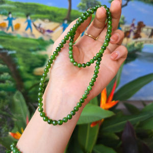 Q1558 Chuỗi 3v Diopside 5.5 - 6li này giá tốt cho Mộc và Hỏa - Phong Thuỷ TUDO