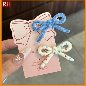 🔥🔥🔥ranghe 10pcs Korean Sweet Color Bow Hairpin Girl Women Hair Clips Headwear Duckbill Hair Clip Bangs Clip Headdress Hair Accessories
