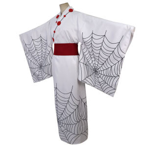 Star Romance Demon Slayer: Twelve Demon Hunters Spider-Web Patterned Japanese Kimono play Full set of mens and womens clothing in stock