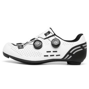 【Tersedia】Sepatu Sepeda Non Cleat Bicycle Shoes Non Cleat Roadbike Non Cleat Sepatu Gowes Plat Sepeda Lipat Roadbike MTB Putih Hitam