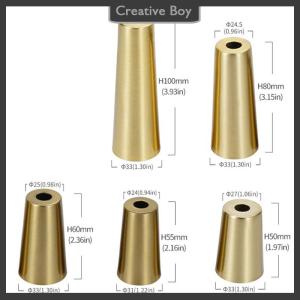 [Creative] Foot Solid Brushed Iron Table Chair Cylinder Cap Protect Decor Bottom Safe Pad