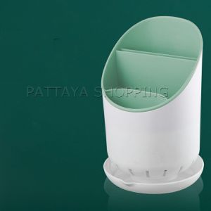 Pattaya ที่เก็บช้อน จัดเก็บอุปกรณ์ในครัว "" ทรงกลม"" ส่วนที่เหลือตะเกียบ ที่เก็บตะเกียบ Chopstick hold