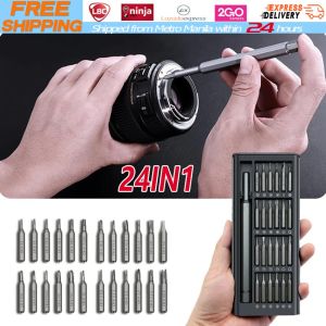 【Local Warehouse】【24in1】 Precision Wiha Screwdriver Set Screw Driver 24 In 1 Bit Set Magnetic Bits Holder Handle Phone Repair Kit Hand Tools Wiha-Srewdriver-Kit-24in1