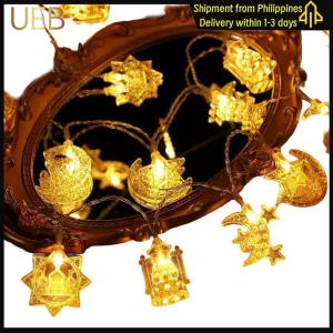 【UEB】Eid Mubarak Led String Light Muslim Festival Party Moon Star for Patio Garden Wedding Party