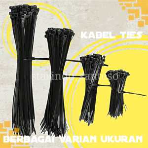 Ties kabel cable 2mm panjang 100 150 200 250 300 kabel tis nilon pengikat plastik nylon tali ikat packing