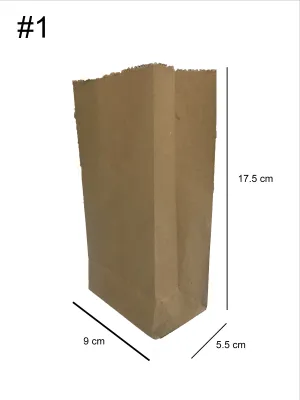Brown Paperbag / Paper Bag / Brown bag / Take Out Bag / Kraft Bag 100 pieces (For Packaging)