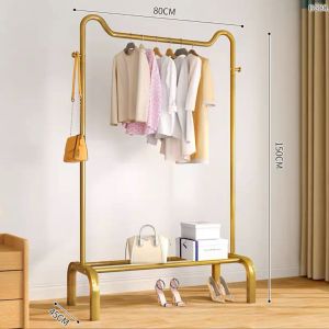 Yac💕ราวตากผ้า ราวแขวนผ้า ชั้นวางของ ชั้นวางรองเท้า ตะขอแขวนเสื้อและแขวนหมวก ราวตากผ้าเหล็ก ราวแขวนผ้าบาร์เดี่