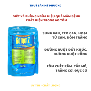 Thuôc Bổ Gan Cho Tôm Tôm Bị Sưng Gan Teo Gan Hoại Tử Gan Tri Bênh Tôm Đôm Trắng Đường Ruột Tôm Đứt Khúc Đục Cơ -  GOMETZ - Chế Phẩm Sinh Học - Nuôi Tôm Cá Ếch Lươn Baba - THUỐC THUỶ SẢN MỸ PHƯƠNG