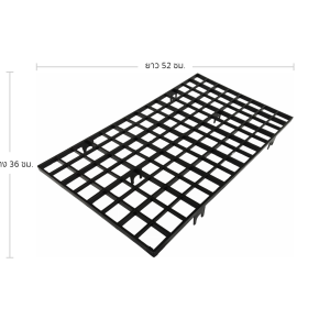 กระถาง ตะแกรงวางกระถางต้นไม้ ขนาด 1 นิ้ว สีดำ 5 ใบ ชิ้น อัน