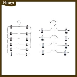 [Hillarys] 6-Tier Skirt Pants Shorts Hangers Space Saving No Slip Storage Metal Skirt Rack