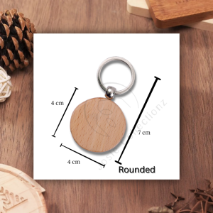 Personalized Wooden Keychain – Custom Engraving for Gifts