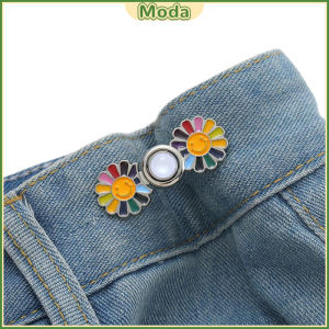 MODA Daisy Design Waist Extender Invisible Waist Button Adjustable Jeans Metal Buttons Reusable Buckles