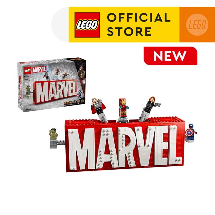 LEGO® Super Heroes Marvel 76313 MARVEL Logo Minifigures, Age 12+,  Building Blocks, 2025 (931pcs) Lazada PH