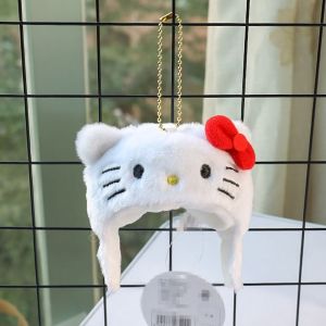 GOFIDIN Kitty Kuromi Melody Labubu Doll Clothes Cinnamoroll Pattern Plush Velvet Doll Shirt 10cm Doll Hat for Labubu Dolls