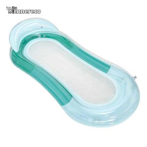 Inflatable Water Float Bed PVC Leak Proof Foldable Pool Float for Kids Adults Swimming Pool Party