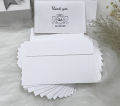 Phong bì trắng nhỏ mini đựng thiệp bao thư chữ nhật 9 x 13.4 cm QA SILVER AC201202. 