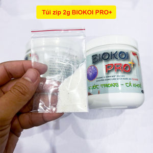Vi sinh hồ cá koi BIOKOI PRO+ 200g giúp làm trong nước nhanh khử độc tố giảm mùi tanh hôi (1 hũ dùng được cho 100 khối nước)