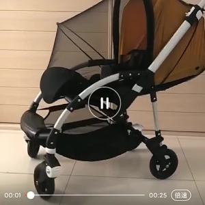 Mosquito Nets For Bugaboo Bee Ant Series Baby Trollery Embroidered With Double Zipper Support Rod Canopy