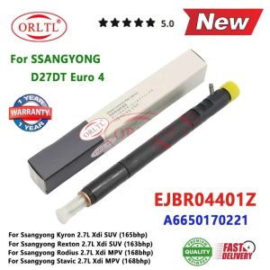 New Diesel Injector A6650170221 Nozzle 6650170221 EJBR04401Z For Ssangyong Kyron Rexton Rodius Stavic Euro4