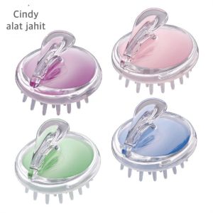 Satu Keluarga Sikat Mandi Silikon Sikat Kepala Keramas Shower Brush / Spons Mandi Sisir Keramas
